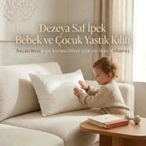 Dezeya Saf İpek Bebek ve Çocuk Yastık Kılıfı