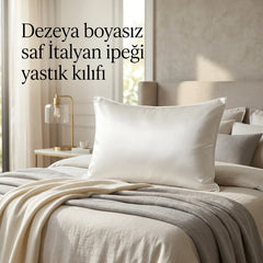 Dezeya Boyasız Saf İpek Yastık Kılıfı
